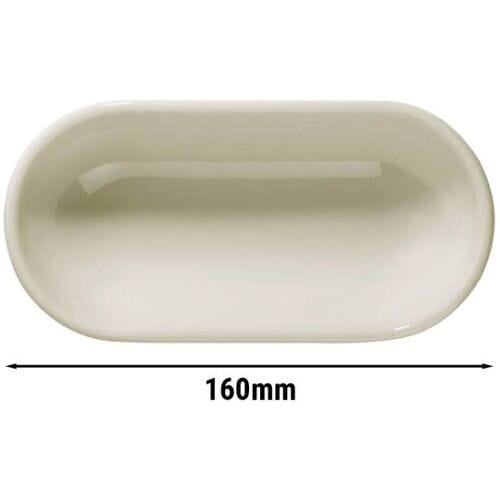 GGM Gastro (24 Stück) TEOS - Schale oval - Länge: 160mm - Creme Crème