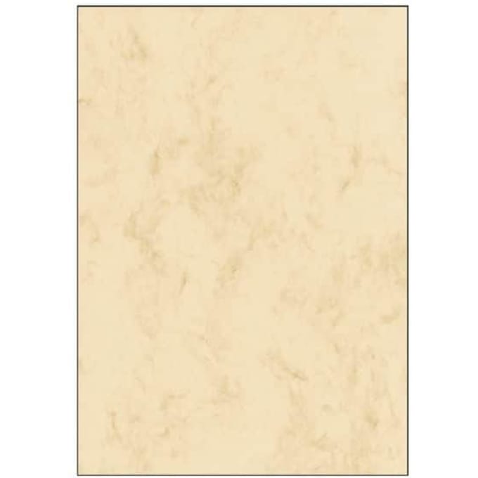 Sigel designpapier A4 marmer beige 200 grams 25 vel