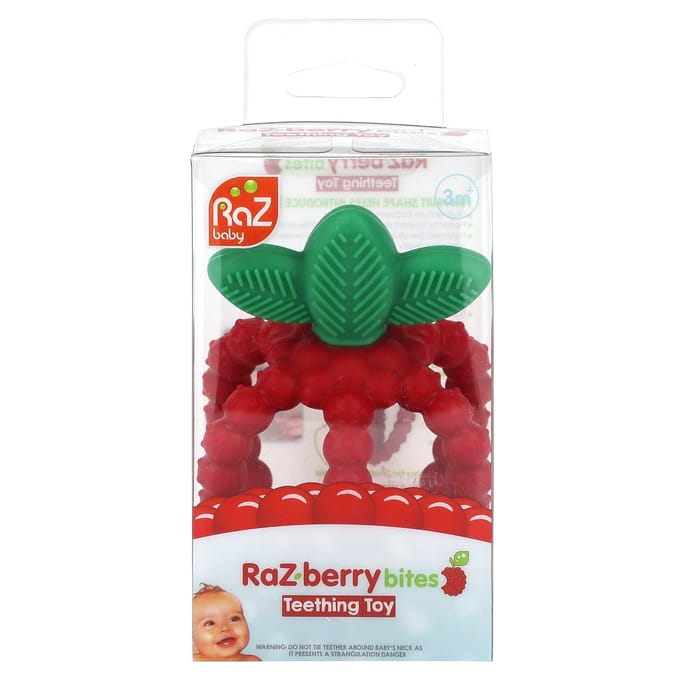 RaZbaby, Jouet de dentition RaZ-Berry Bites, 3 mois et plus, 1 jouet blue