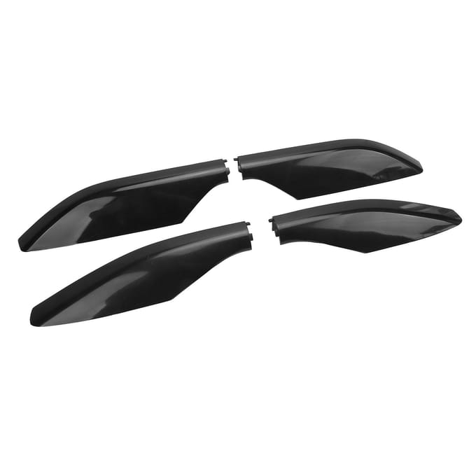 4 Stuks Dakdrager Rail Eindkap 63492 60110 Verwijderbaar Stijlvolle Look Vervanging voor Prado 2010 2018 black