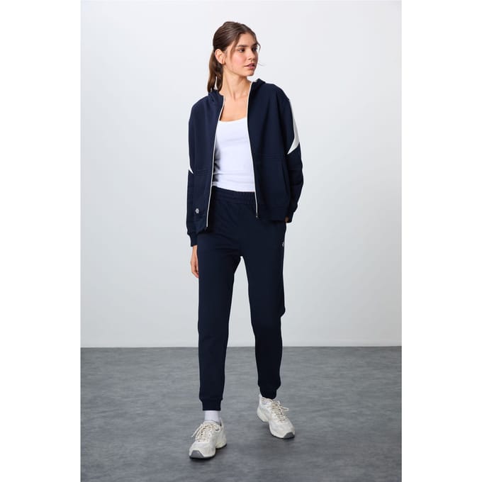 Oversized Hooded Zip Sweater en Broek Set