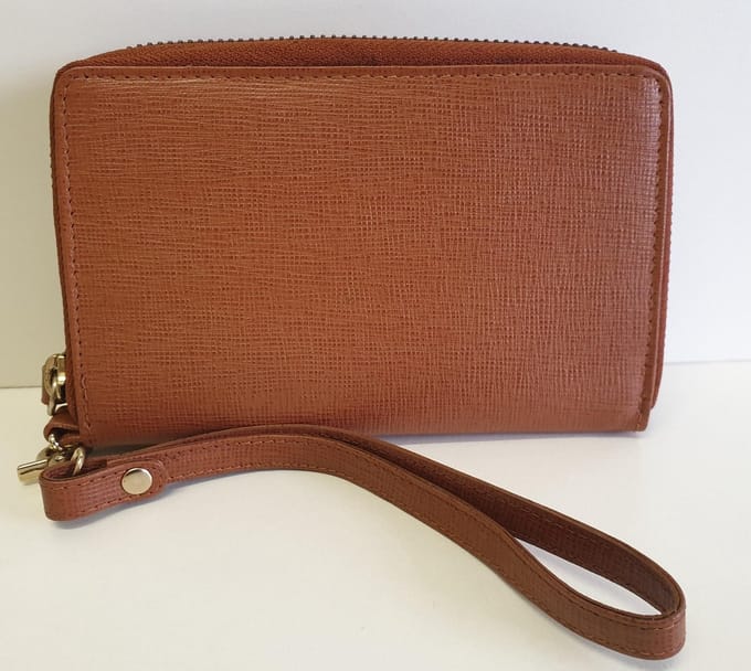 Bloomsbury ritsportemonnee halflang Cognac