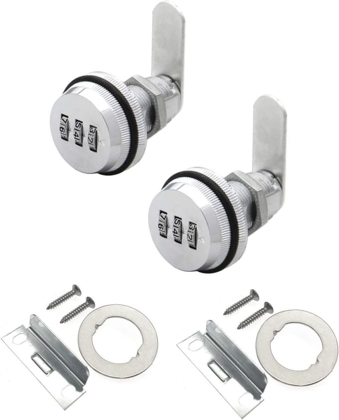 3-Cijferige Code Combinatie Camlock - Gecodeerd Sloten voor Kastdeuren en Lockers