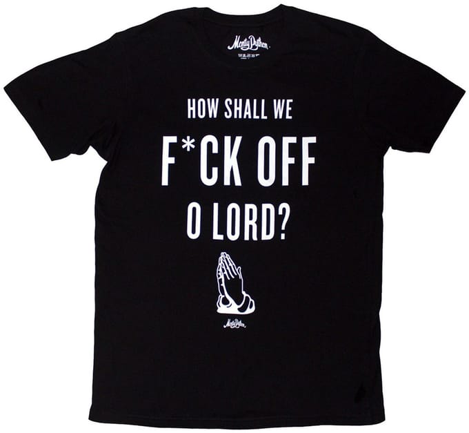 Monty Python - F Off Heren Tshirt - S - Zwart
