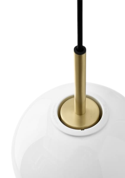 Audo Copenhagen Audo LED hanglamp TR Bulb, 1-lichts, messing/wit, opaalglas