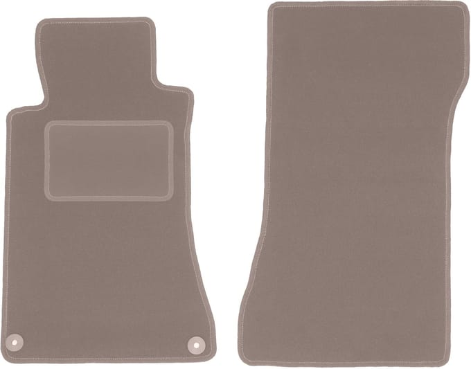 Beige voormatten voor: Mercedes C W203 coupé (2000-2008)