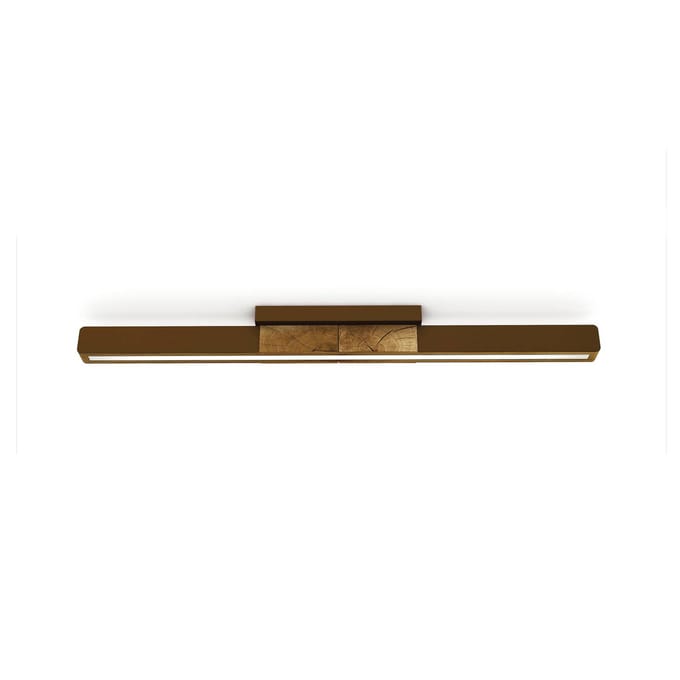 HerzBlut LED plafondlamp Lana del bronco, hout, dimbaar
