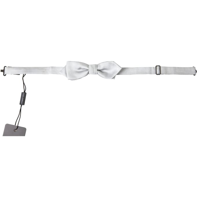 Witte Zijden Vlinderdas Ft3790