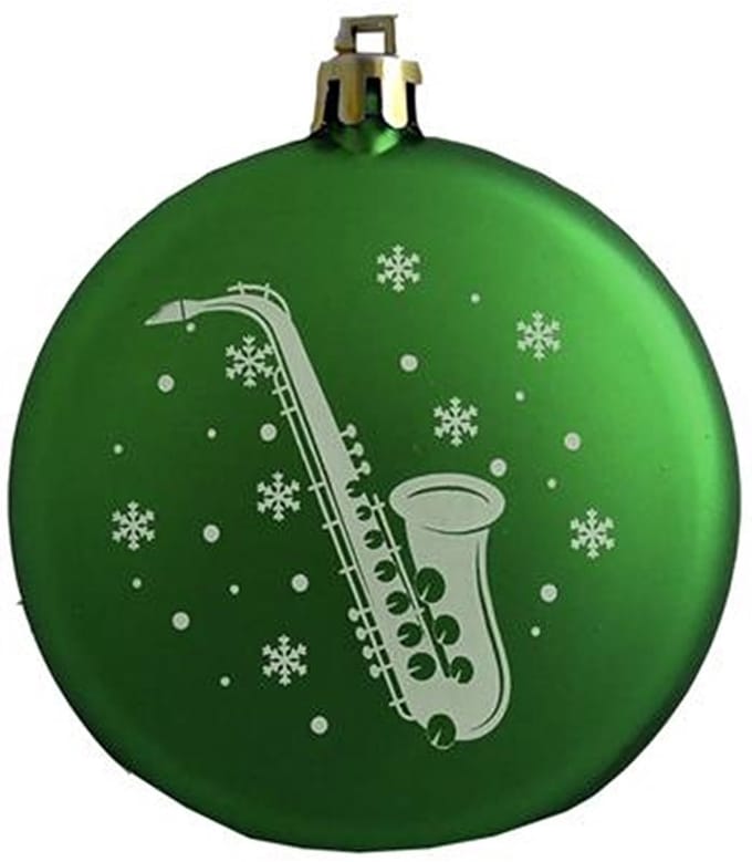 Music Gifts - Kerstversiering saxofoon - Satijnen textuur - Verschillende kleuren