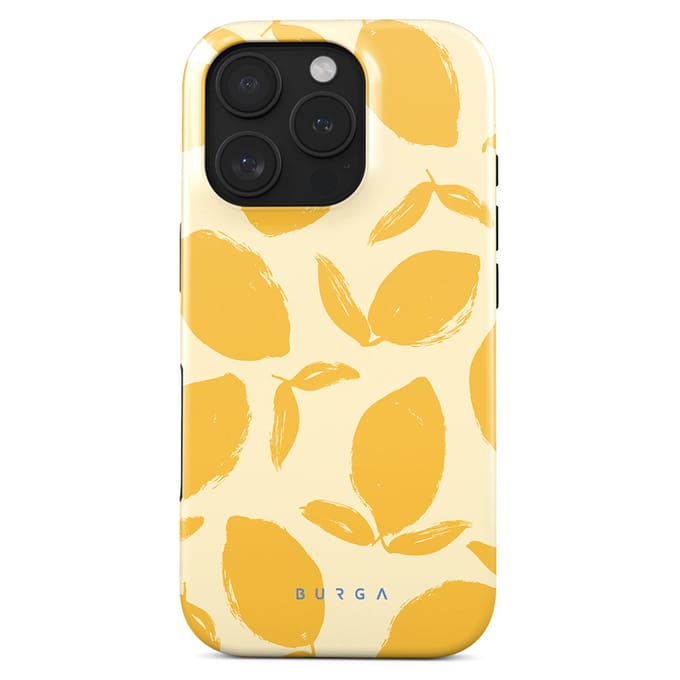 Burga Tough Case geschikt voor Apple iPhone 16 Pro - Lemon Tart