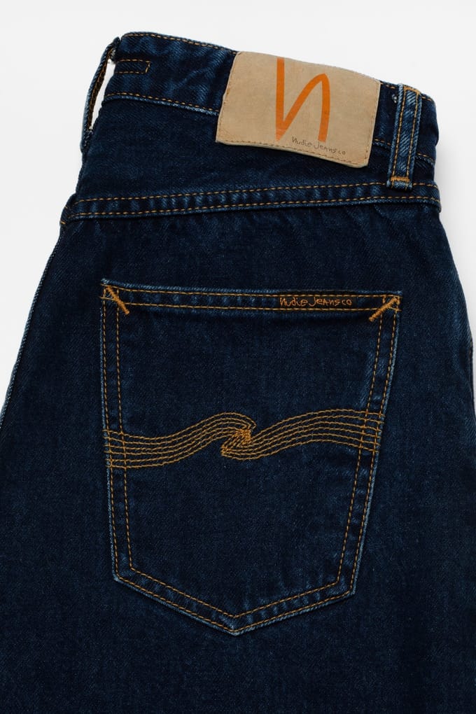 Nudie Jeans Lofty Lo Indigo Dipped Deep Blue Größe: W26L30 | Straight Jeans Outlet | Damen | Blau