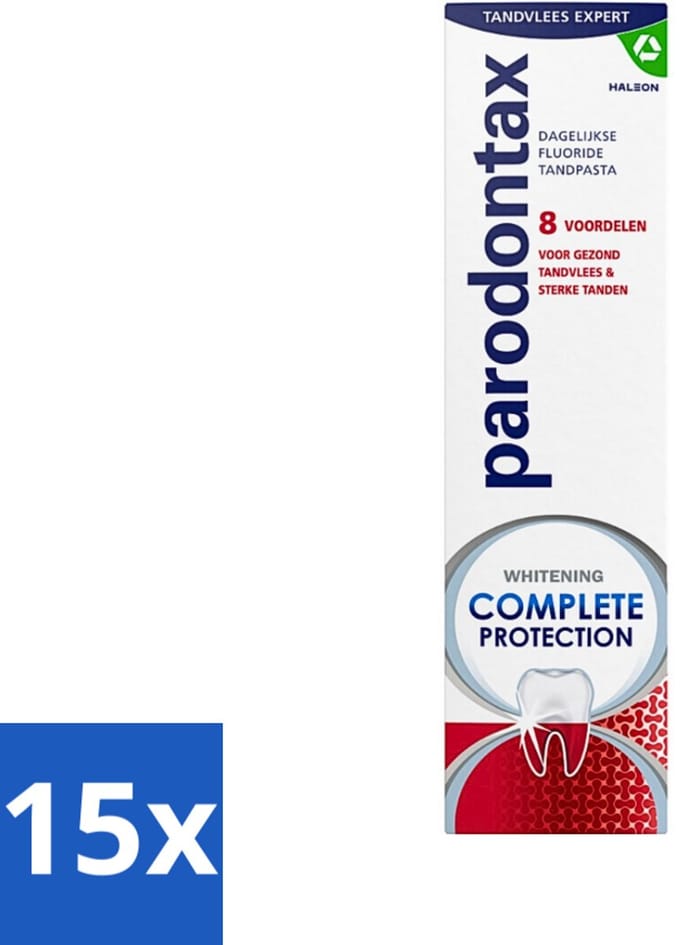 Parodontax - Tandpasta - Complete Protection - Extra Fresh - 75 ml - Bulkverpakking - 15 stuks
