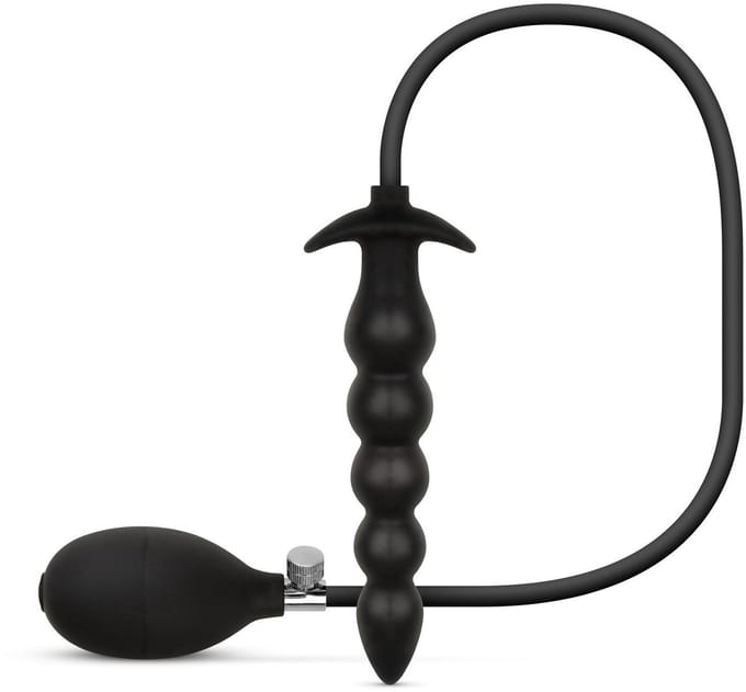 Anal Collection - Opblaasbare Dildo met Pomp 20 cm - Zwart