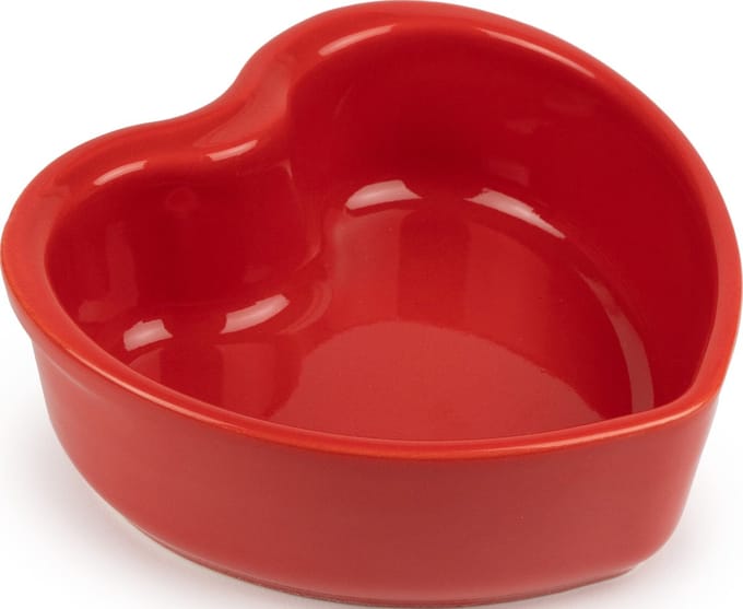 Peugeot Appolia - Ovenschaal - 2-delig - Rood - Hartvormig - 11 cm