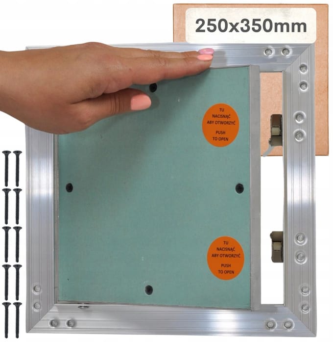 Merkloze Aluminium Inspectie Luik 25x35cm met Schroeven