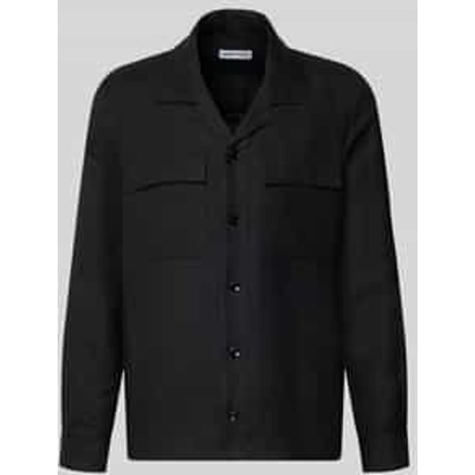 regular fit overhemdjack van mix van linnen en viscose model 'ANTIGUA'