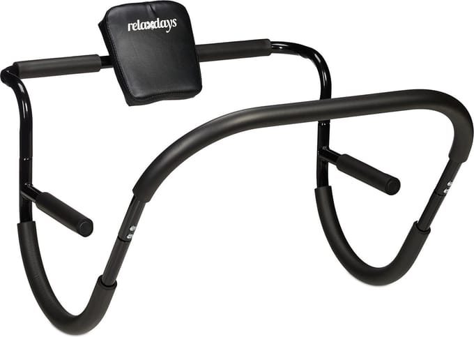 buikspiertrainer - ab trainer - 68,5 x 69 x 65 cm - sit-ups - zwart