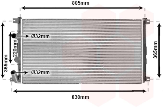 Van Wezel - RADIATOR VOOR NISSAN INTERSTAR X70 2002-2004 4414972