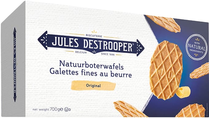 Jules Destrooper natuurboterwafels - heerlijke boterwafels - 700g