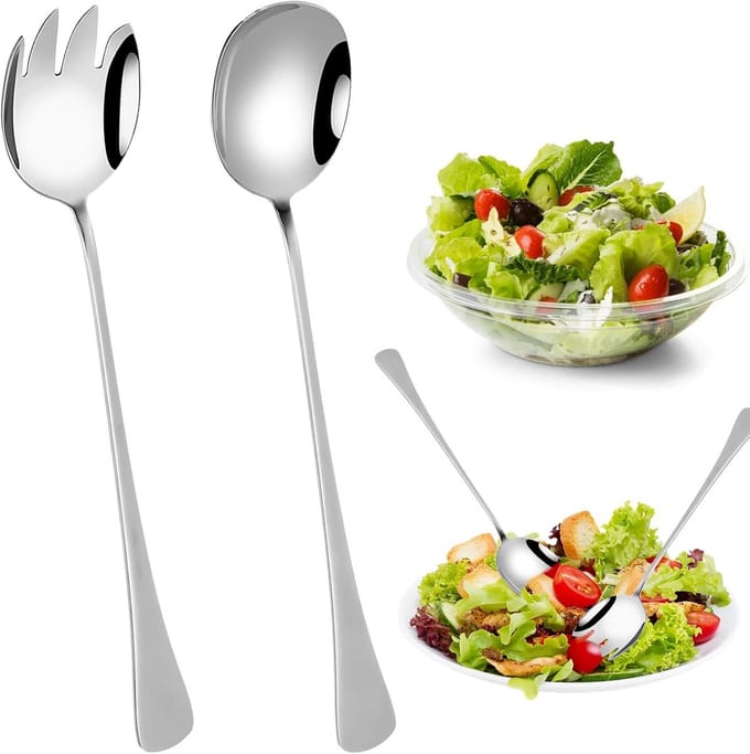 2-delige Saladebestekset van Roestvrij Staal, 28 cm