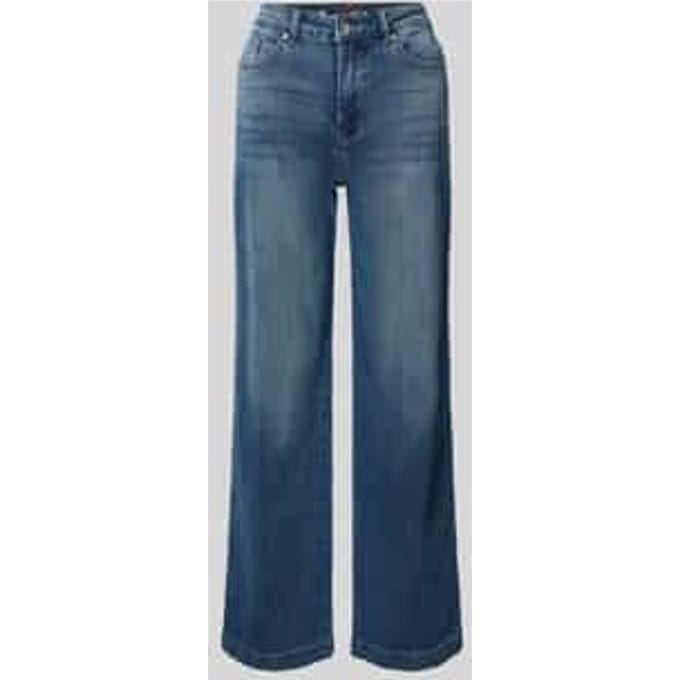 wide leg jeans in used-look