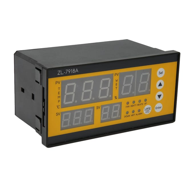 Eierbroedmachine Controller Vochtigheid Temperatuurregeling Nauwkeurige Volautomatische Uitkomstmachine Controller 100 tot 240V yellow