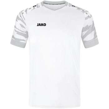 Jako Wild Shirt Korte Mouw Heren - Zilver / Wit | Maat: M