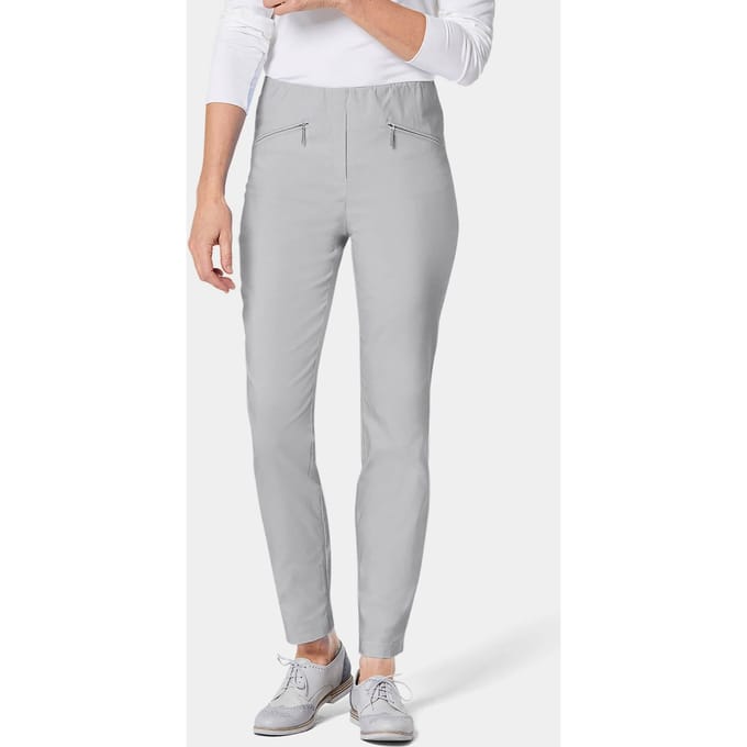 Bengaline broek LOUISA - steengrijs - Gr. 21 van Goldner Fashion