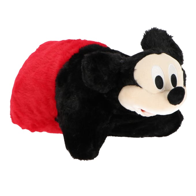 Mickey Mouse fluffy 2 in 1 knuffel kussen