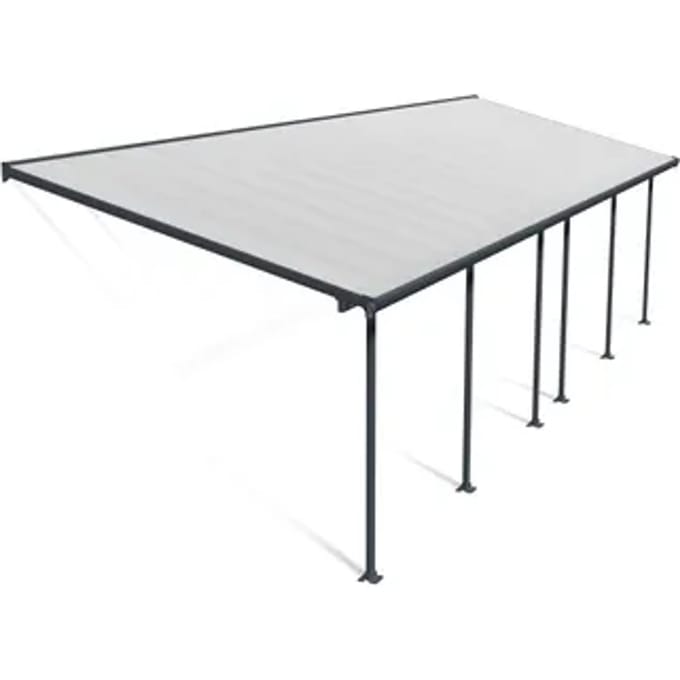 Palram | Canopia - Terrasoverkapping Feria - Donkergrijs - 3x9.7m