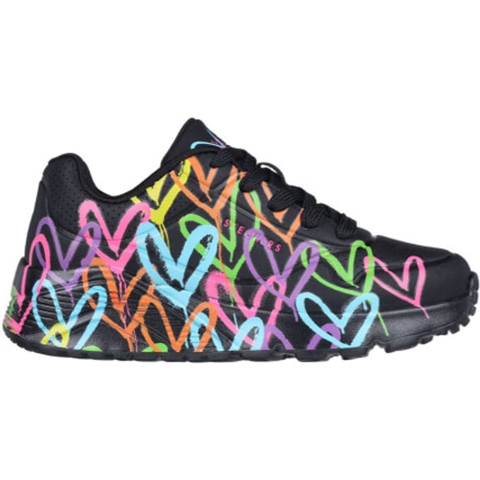 Skechers Uno Lite Sneakers zwart Synthetisch - Dames