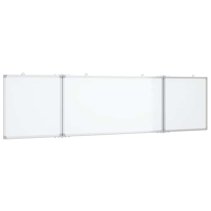 vidaXL - Whiteboard - magnetisch - inklapbaar - 160x40x1,7 - cm - aluminium