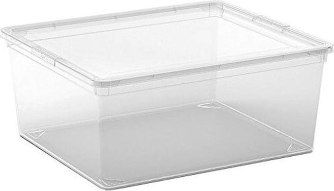 Kis C-Box M Opbergbox - Met Deksel - 18L - 40x34x17cm - Transparant