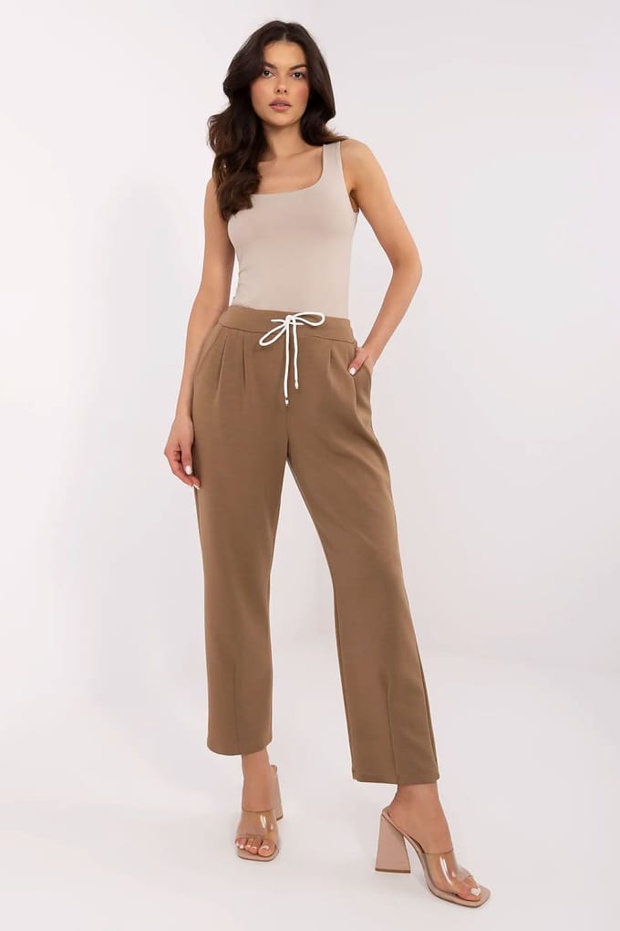 Relaxed Drawstring Pants - Bruin - Bruin / One Size
