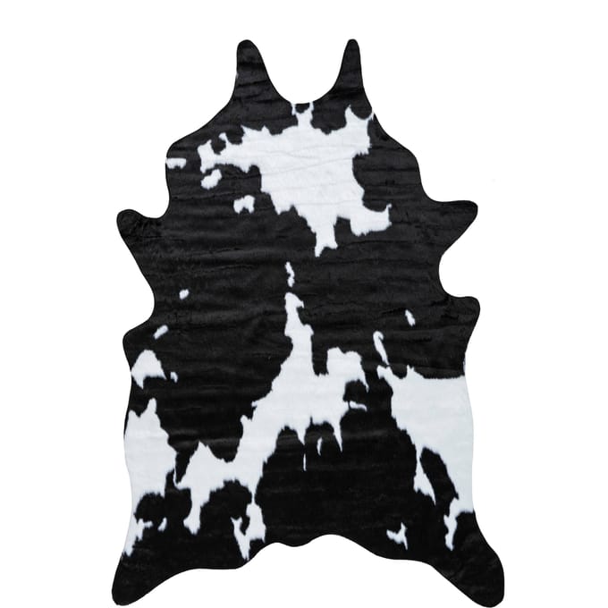 Vloerkleed Manila Cow zwart | Forte Collection