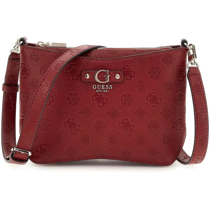 GUESS Schoudertas Gerty Girlfriend Satchel Claret Donkerrood
