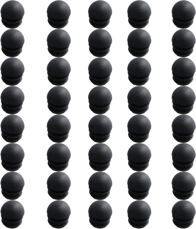 Solidchoice - Set van 40 Ronde Plastic Eindkappen voor Meubels, 16mm