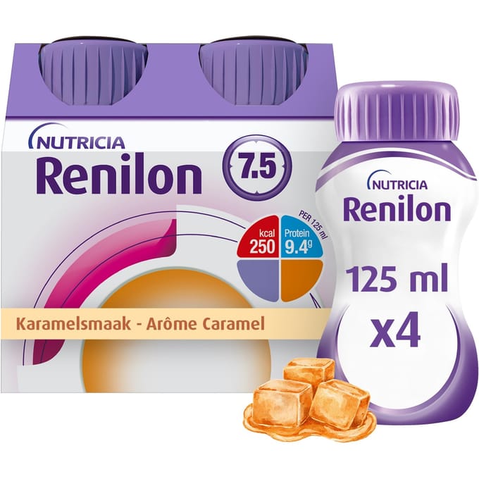 Renilon 7.5 Karamel Fles 4x125ml 177026 Nf