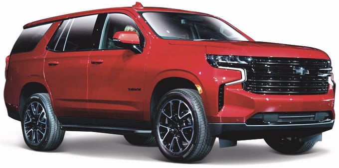 Maisto Chevrolet Tahoe - Modelauto - Schaal 1:24 - Rood