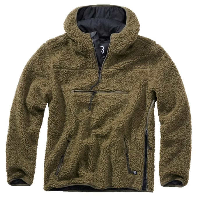 Brandit - Teddyfleece Worker Pullover Jas - 2XL - Groen