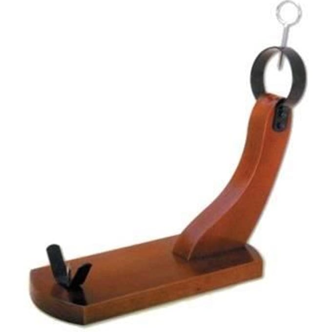 Support a jambon huelva + Couteau a jambon inclus -Bois de qualite superieure