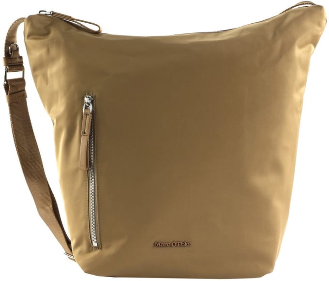Marc O'Polo Schoudertas Elma Hobo Bag Pure Sand Lichtbruin