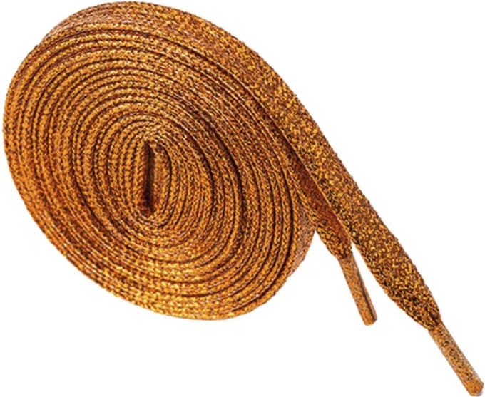 Scoby - Veters - Glitter Veters - Hippe Veters - Glitter Laces - 110CM - Oranje - 1 Paar