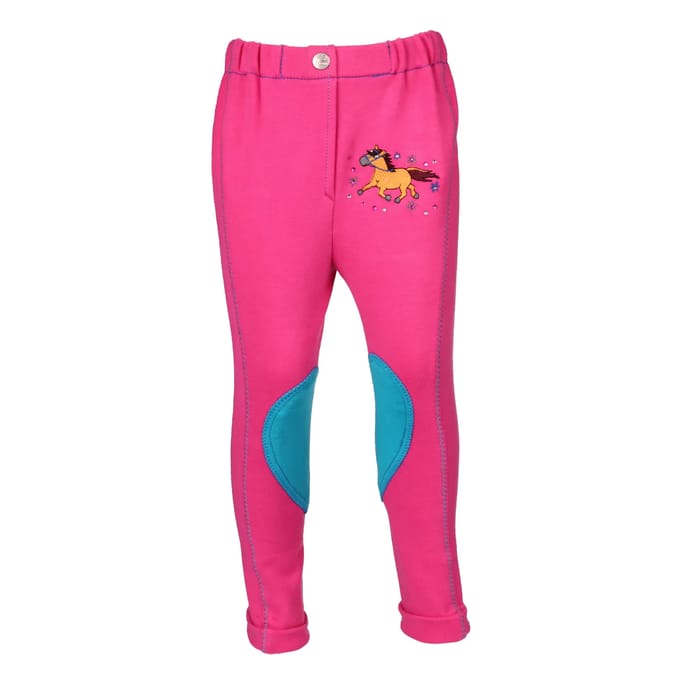 Horka Rijbroek Mini Knie Grip Kids - Donkerroze - 110