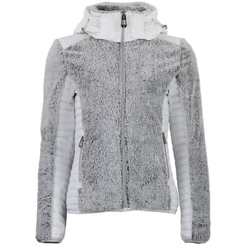 Dames gebreide hoodie met rits in twee materialen Peak Mountain