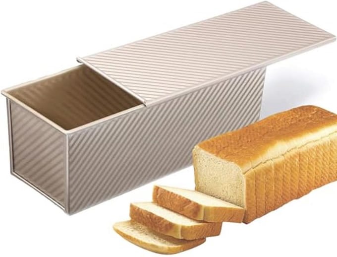 Grote Broodpan met Deksel - Non-Stick Pullman Bakvorm voor 1000 Gram Deeg