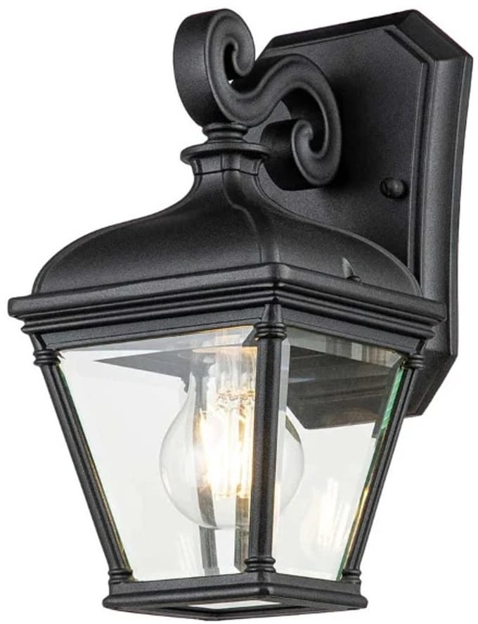 Elstead Lighting LED Wand Buitenlamp Bayview | 1X E27 Max 60W | IP44 | Dimbaar | Black