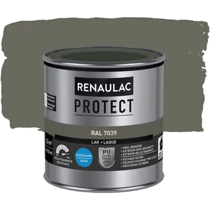 Renaulac Protect - Zijdeglans - Kwartsgrijs Ral 7039 - 250ml