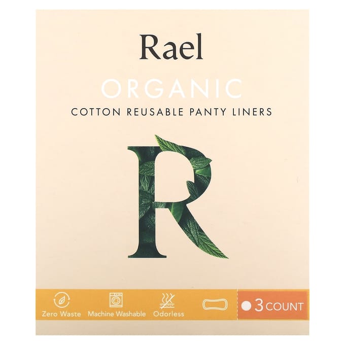 Rael, Herbruikbare Biologisch Katoenen Inlegkruisjes, 3 Stuks white