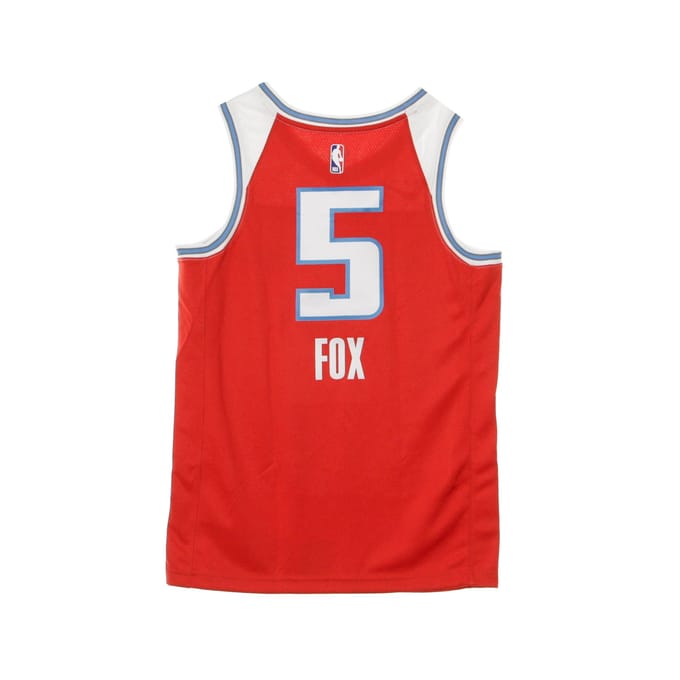 Basketbaltanktop voor heren Nba Swingman Jersey City Edition nr. 5 De' Aaron Fox Sackin
